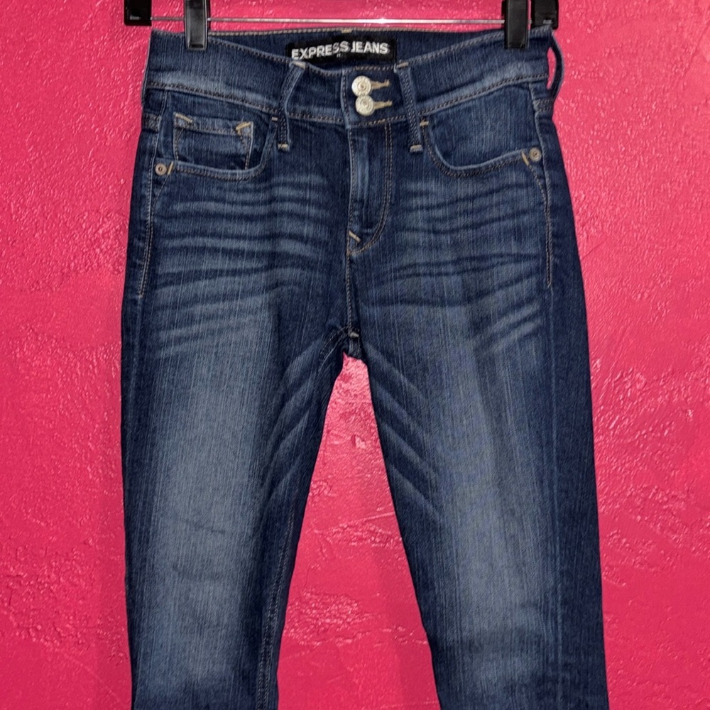 Express jeans cropped legging.  Mid rise. Size 00 - Picture 4 of 14